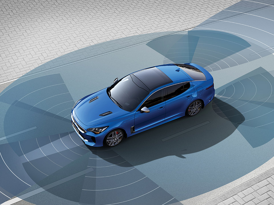 Neuer Kia Stinger GT Rundumsichtmonitor